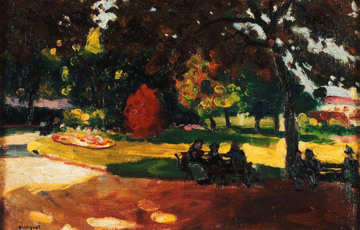 I parken; Au Jardin Public, ca. 1904 (olje på lerret) av Albert Marquet