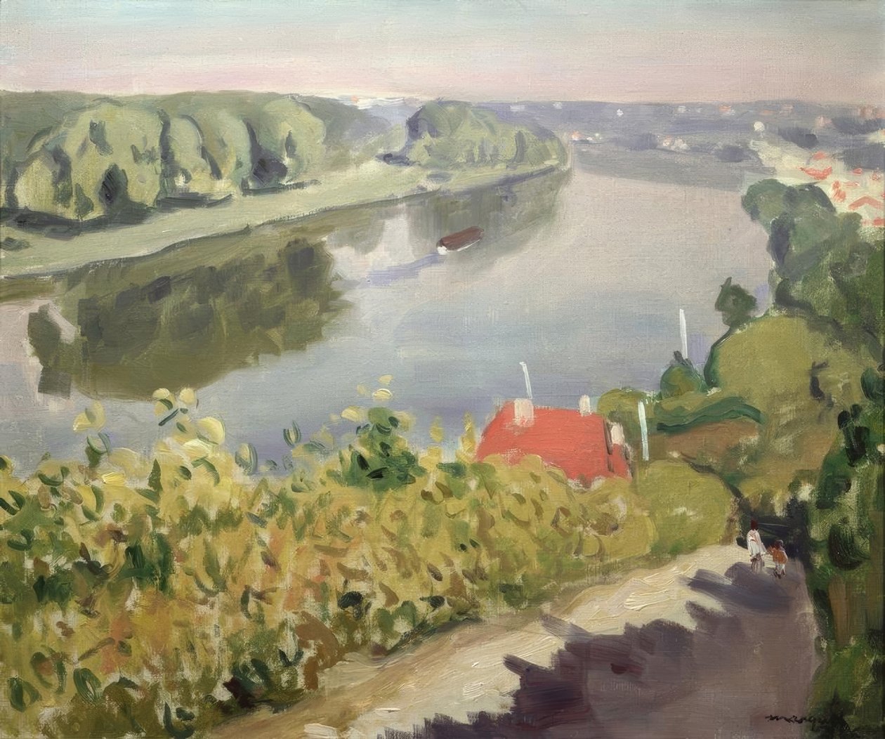 La Petite Frette eller La Seine i Herblay av Albert Marquet