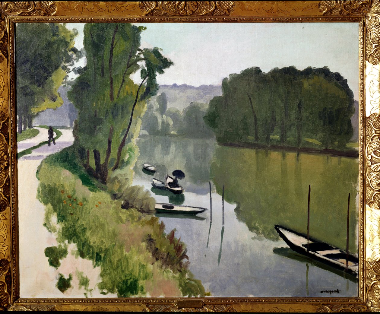 Landskap av Ile de France, 1900-tallet (olje på lerret) av Albert Marquet