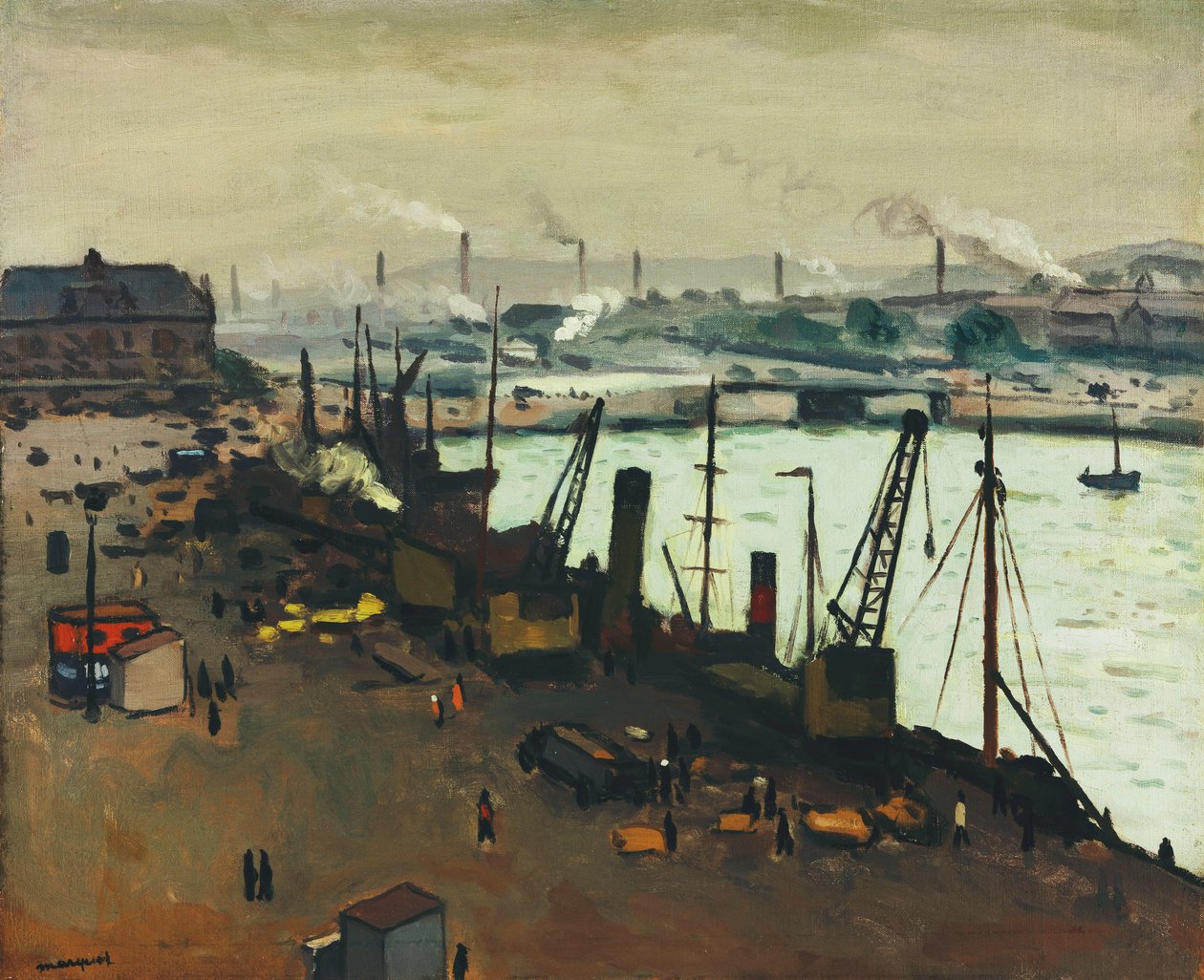Havnen i Boulogne-sur-Mer av Albert Marquet