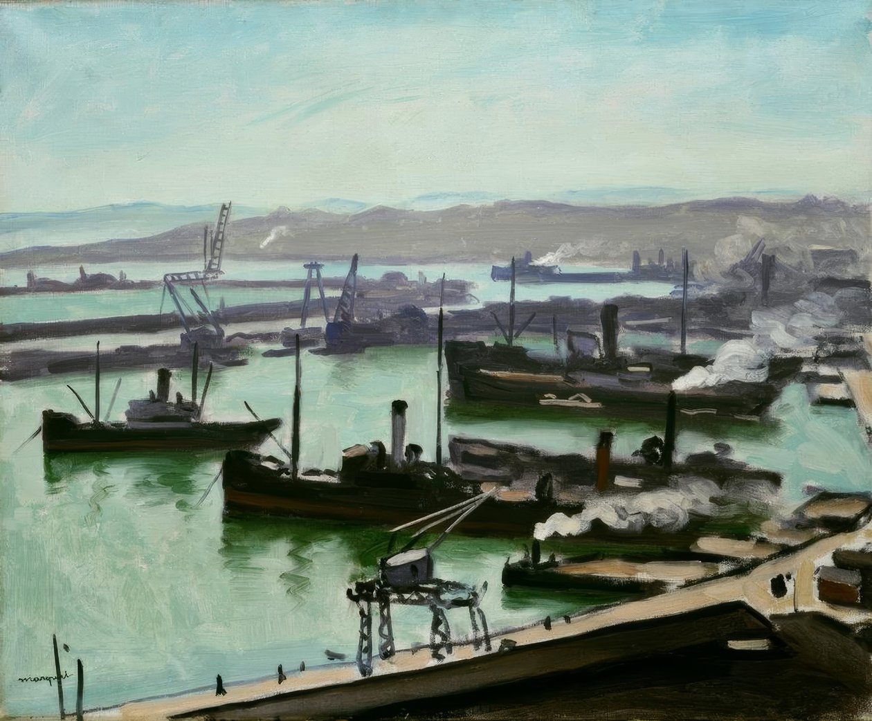 Havnen i Alger av Albert Marquet