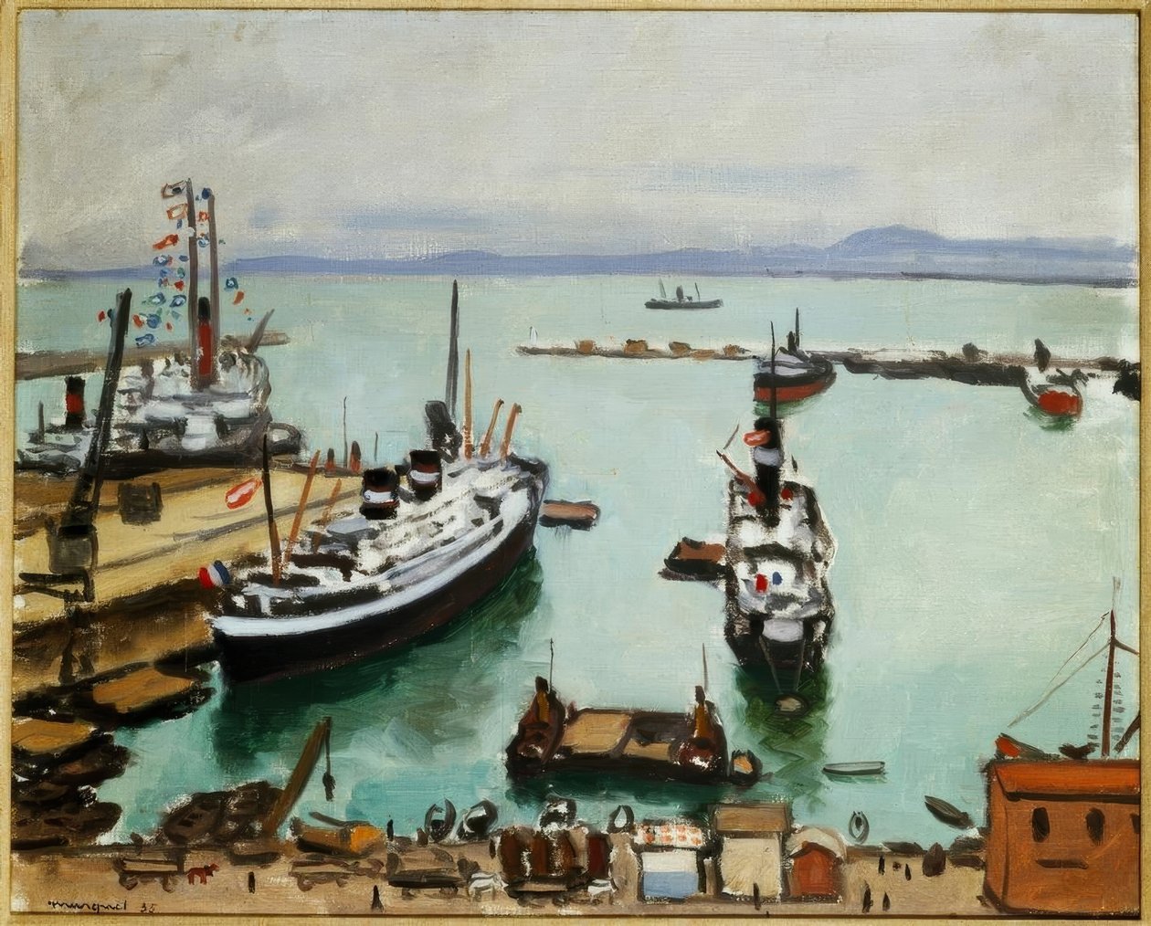 Havnen i Alger av Albert Marquet