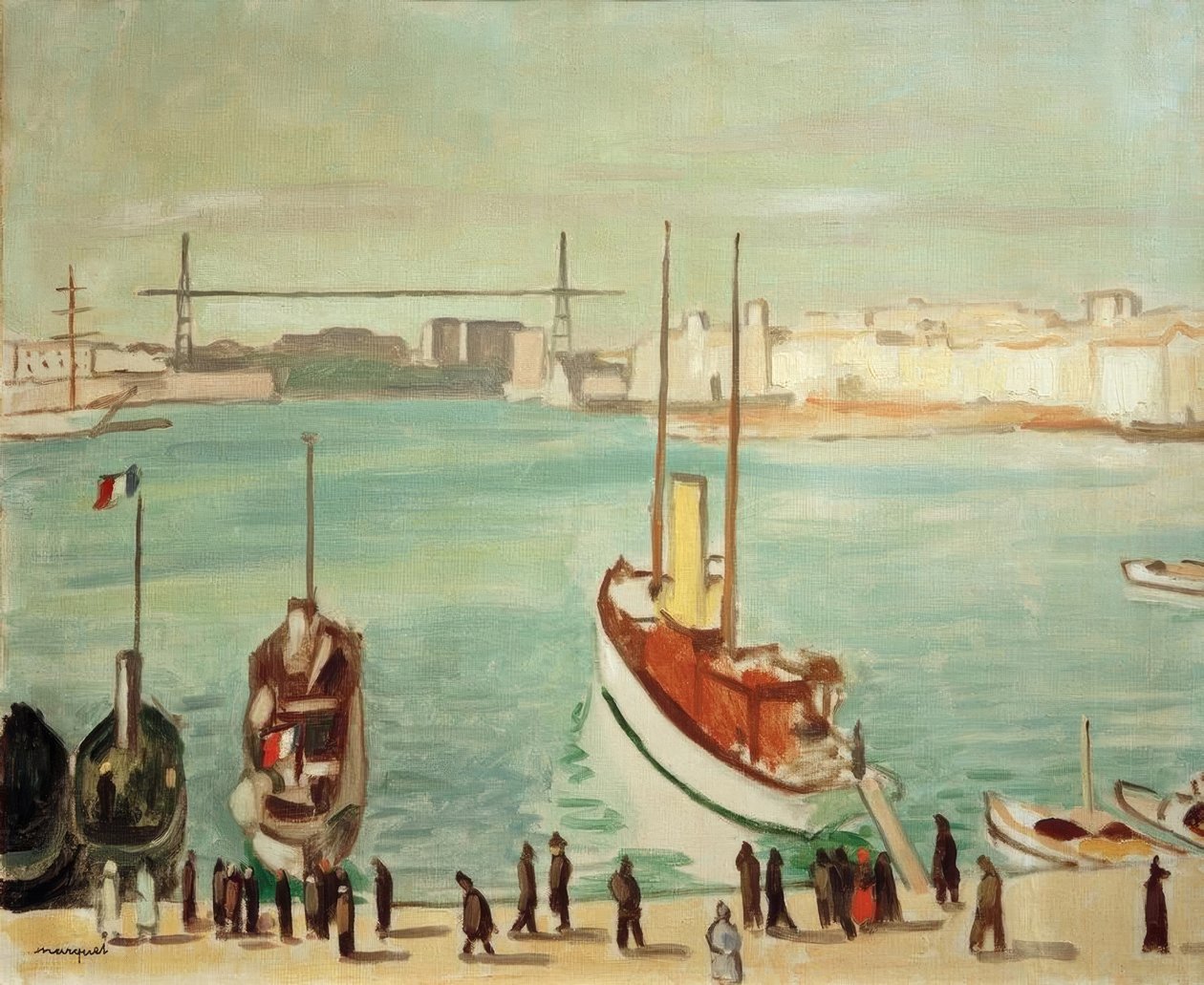 Havnen i Marseille av Albert Marquet