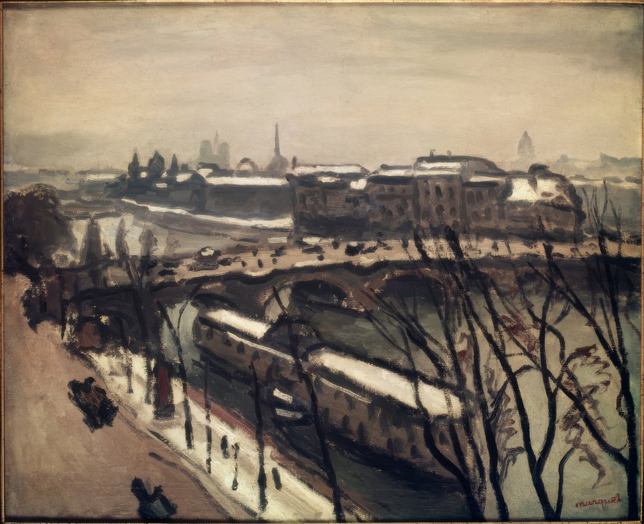 Bryggene ved Seinen av Albert Marquet