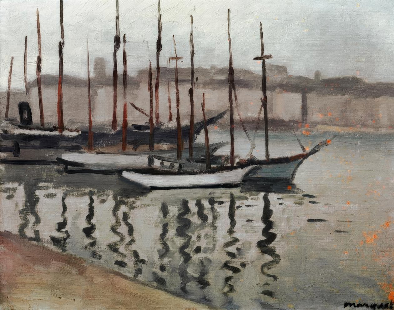 Marseille om vinteren av Albert Marquet
