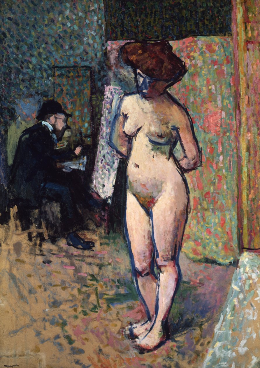 Matisse maleri i studioet til Manguin, 1904-1905 av Albert Marquet