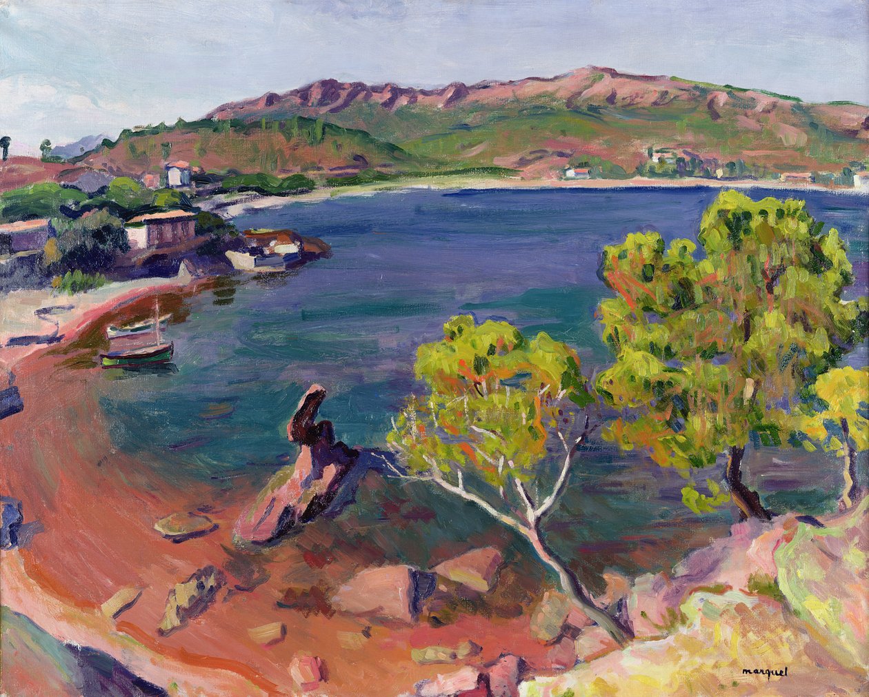 Midi Landscape (olje på lerret) av Albert Marquet