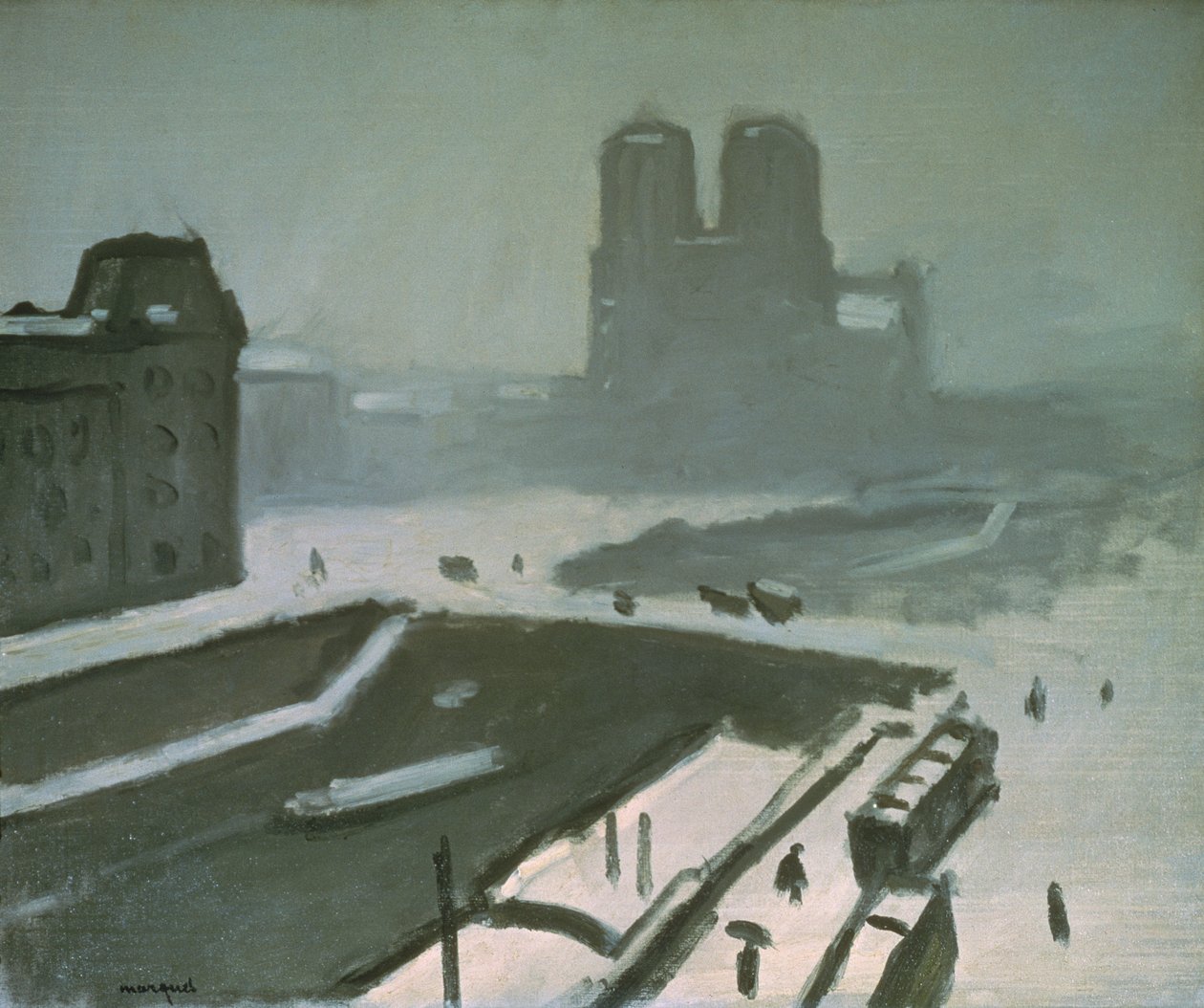 Notre Dame om vinteren av Albert Marquet