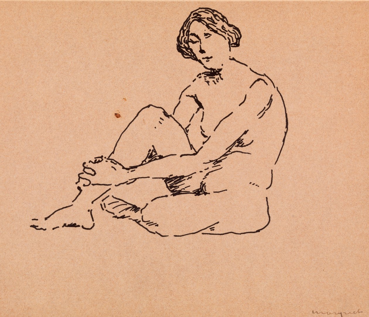 Sittende naken av Albert Marquet