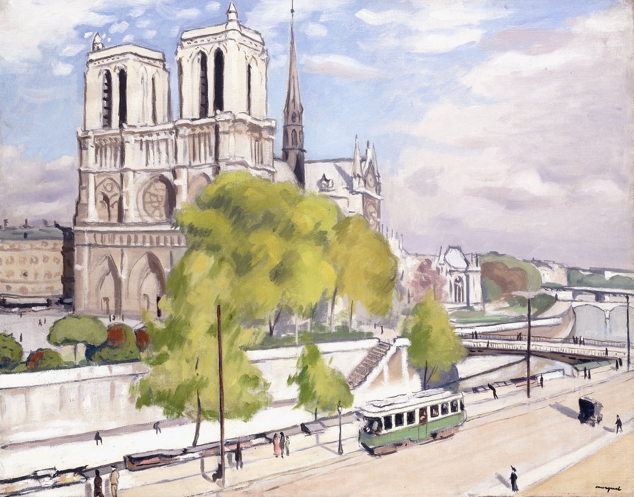 Paris, Seinen og Notre Dame av Albert Marquet