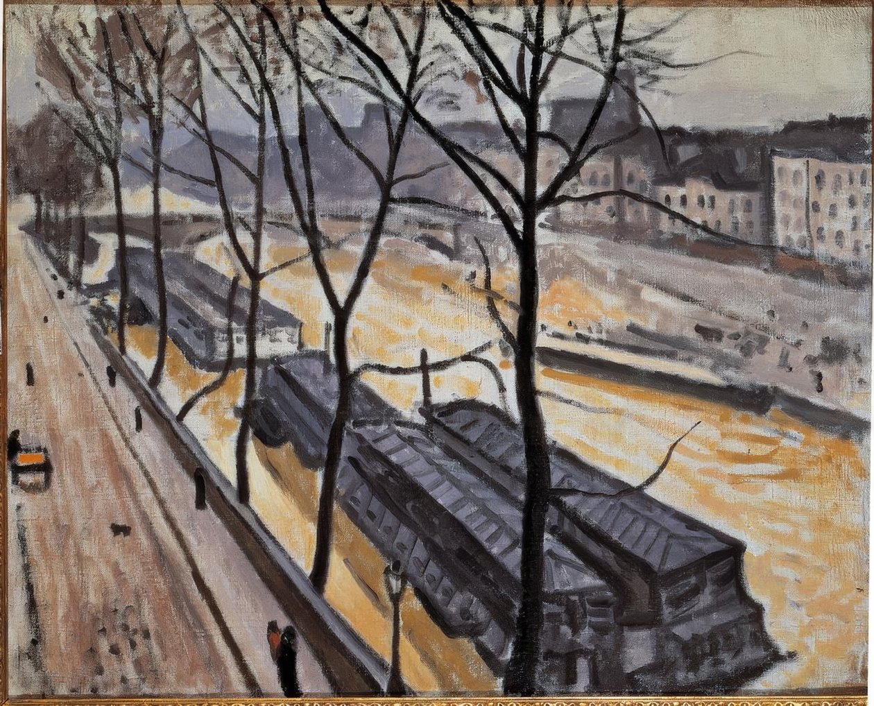 Paris om vinteren (Quai de Bourbon) av Albert Marquet