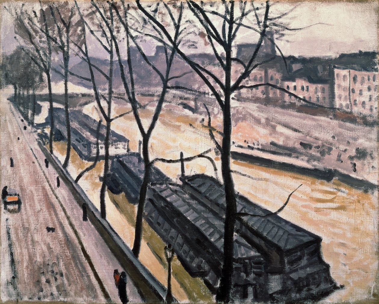 Paris om vinteren. Quai Bourbon, 1907. av Albert Marquet