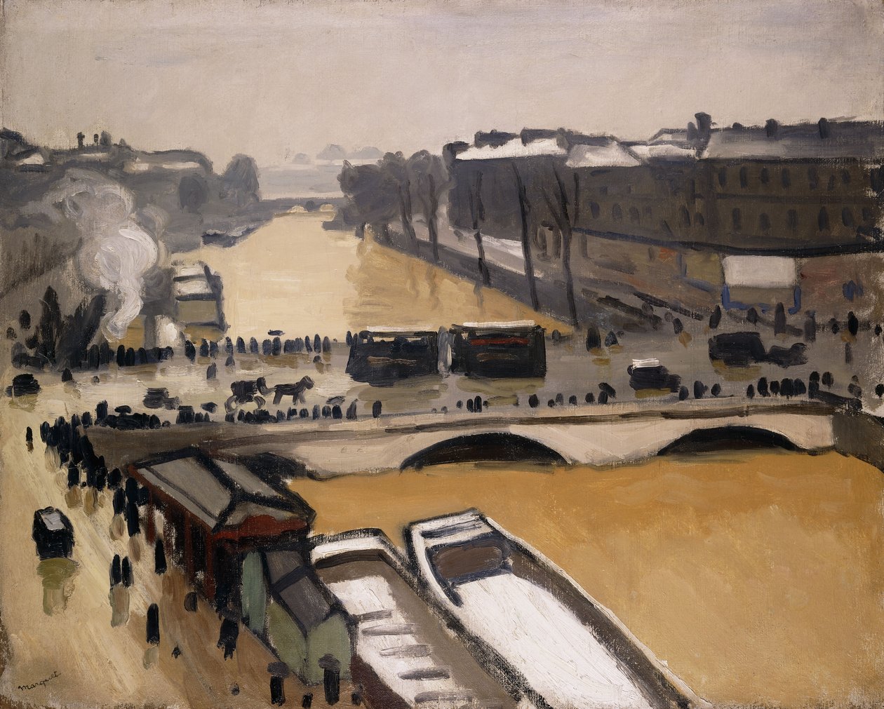 Paris, St. Michel-broen av Albert Marquet