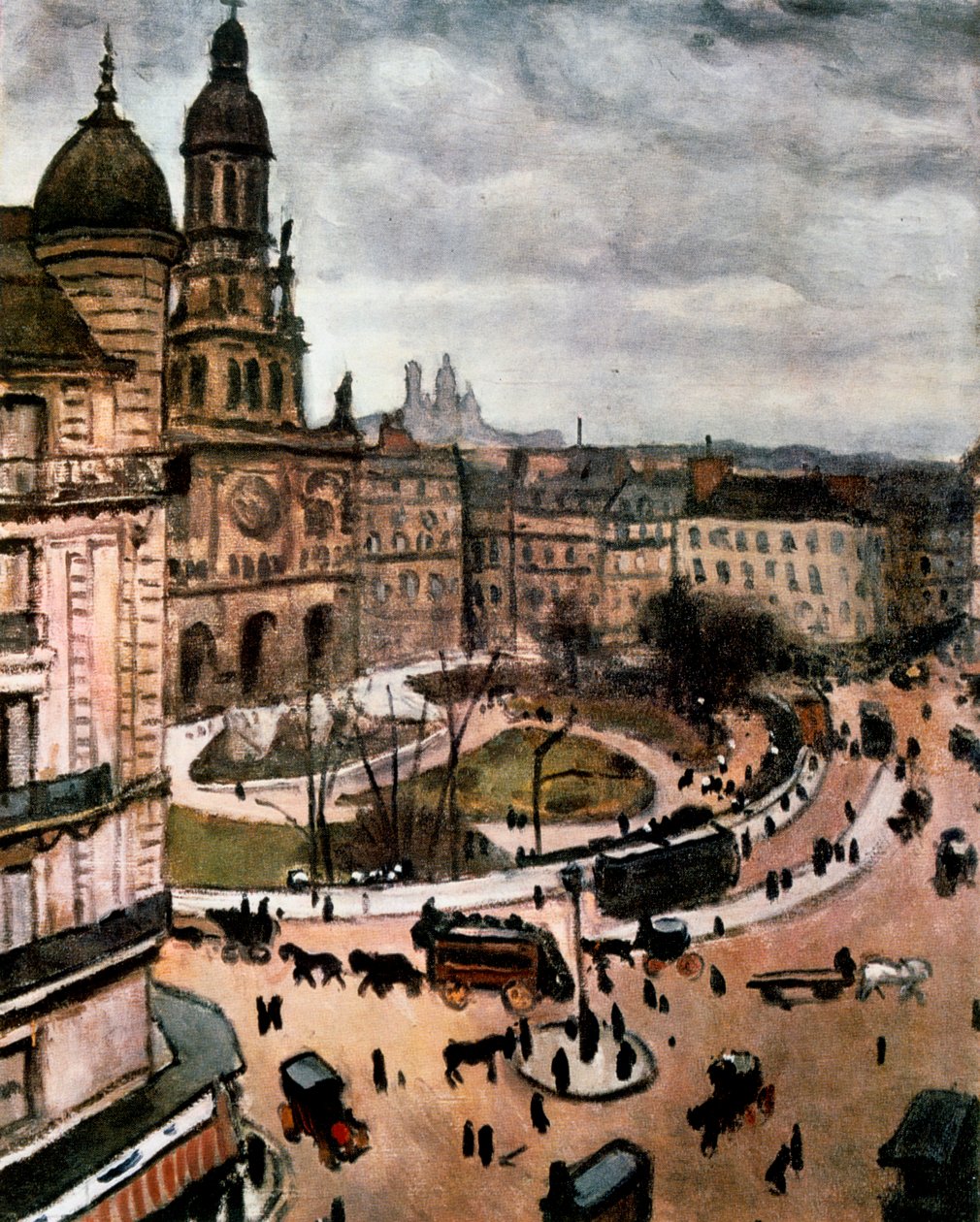Place de la Trinity i Paris, 1911. av Albert Marquet