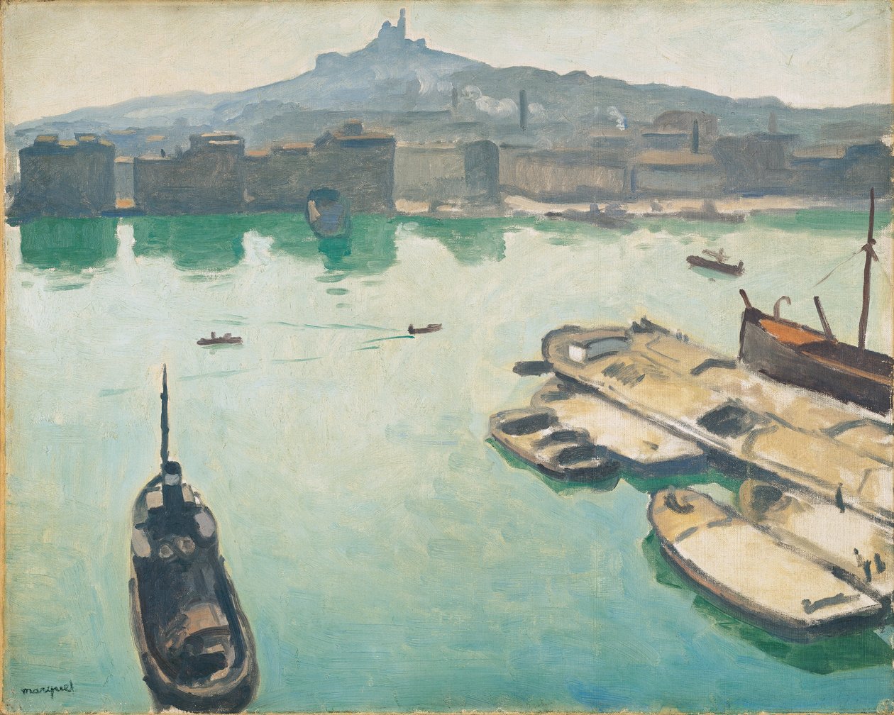 Marseilles havn av Albert Marquet