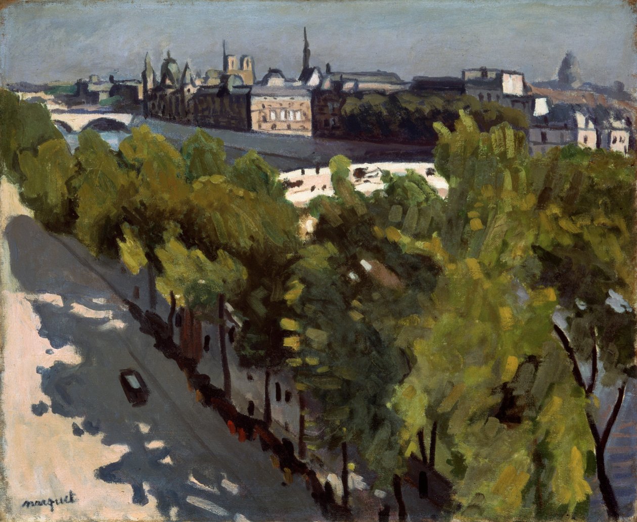 Quai du Louvre og Pont Neuf, 1906. av Albert Marquet