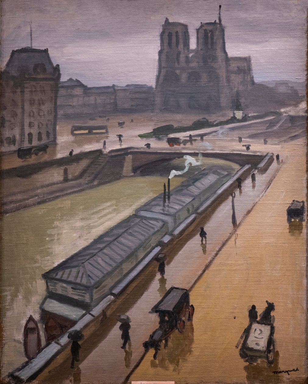 Regnfull dag. Notre Dame de Paris av Albert Marquet