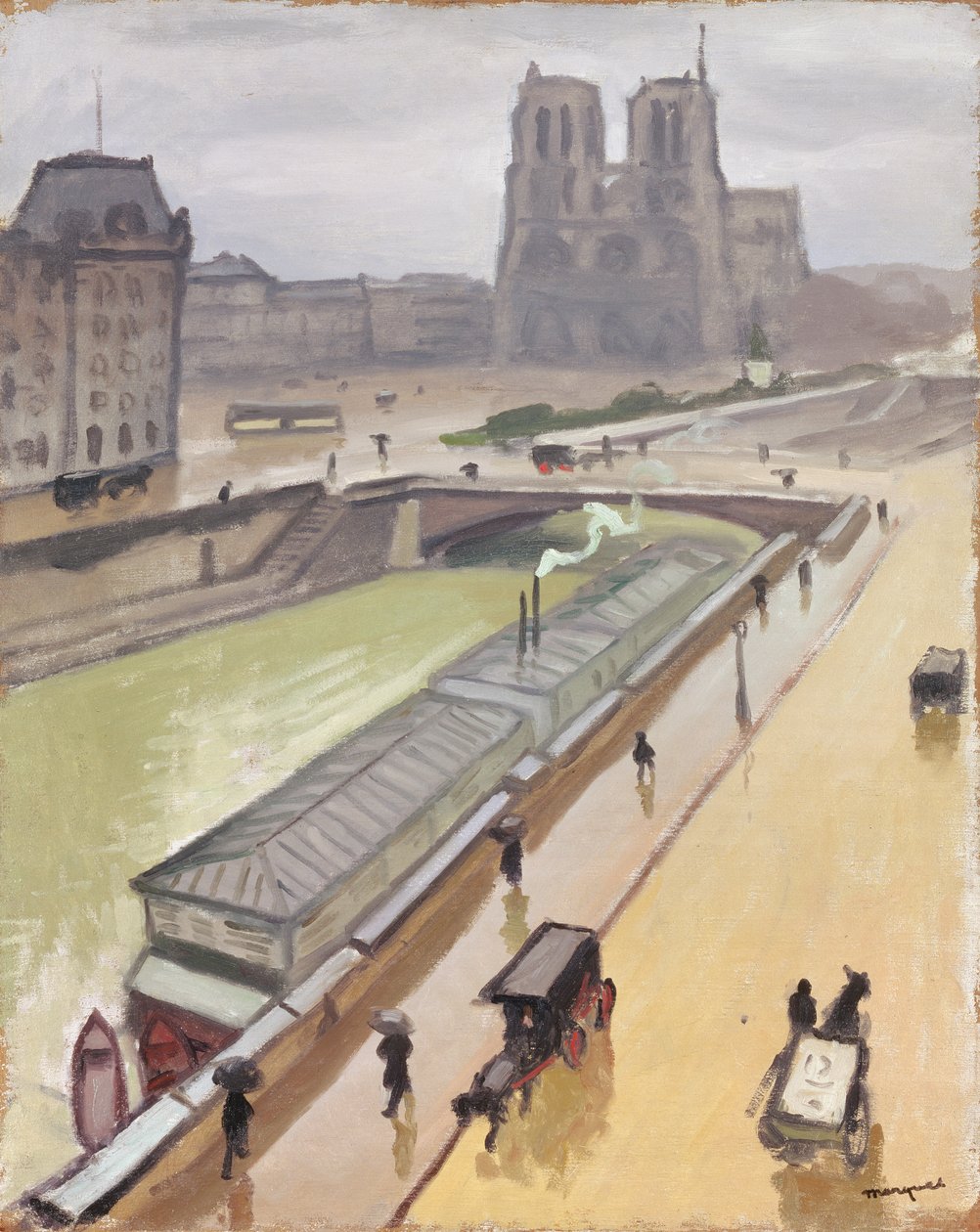 Regnværsdag i Paris av Albert Marquet