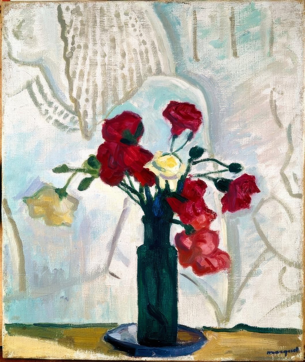 Stilleben med nelliker av Albert Marquet