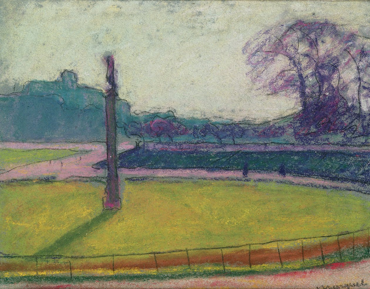 Luxembourghagen, Paris (pastell på papir) av Albert Marquet