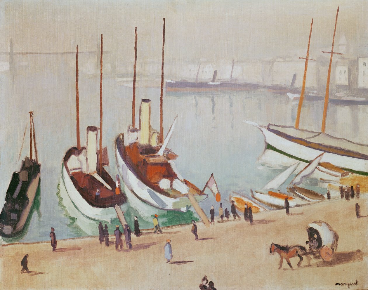 Den gamle havnen i Marseille av Albert Marquet