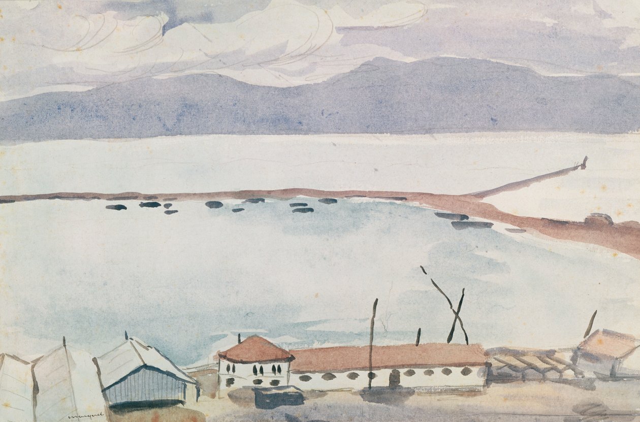 Havnen i Bougie, Algerie av Albert Marquet