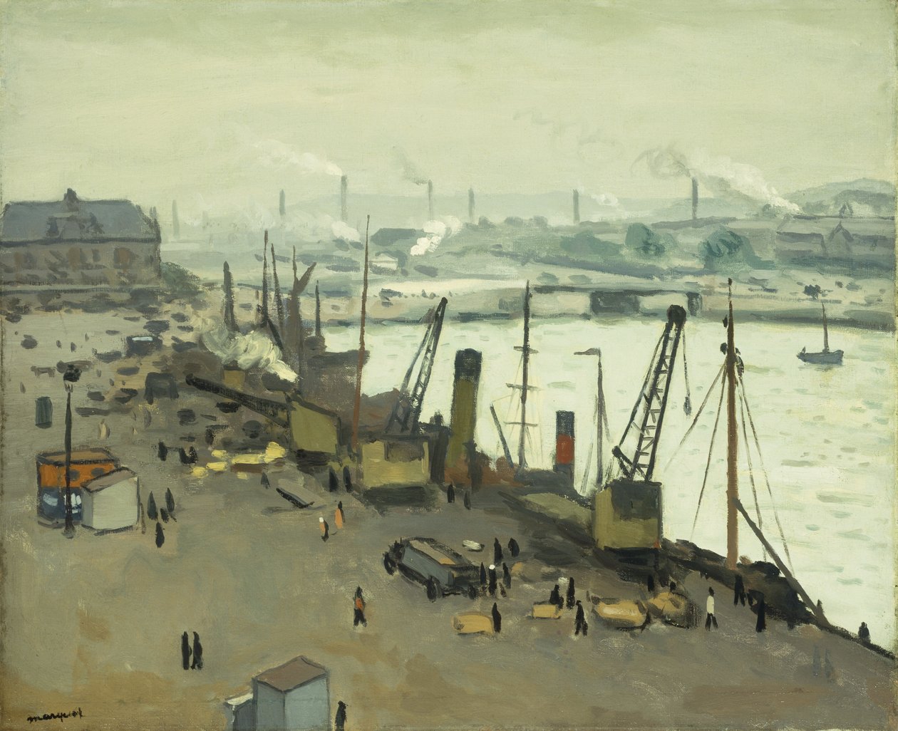 Havnen i Boulogne; Havnen i Boulogne sur Mer av Albert Marquet