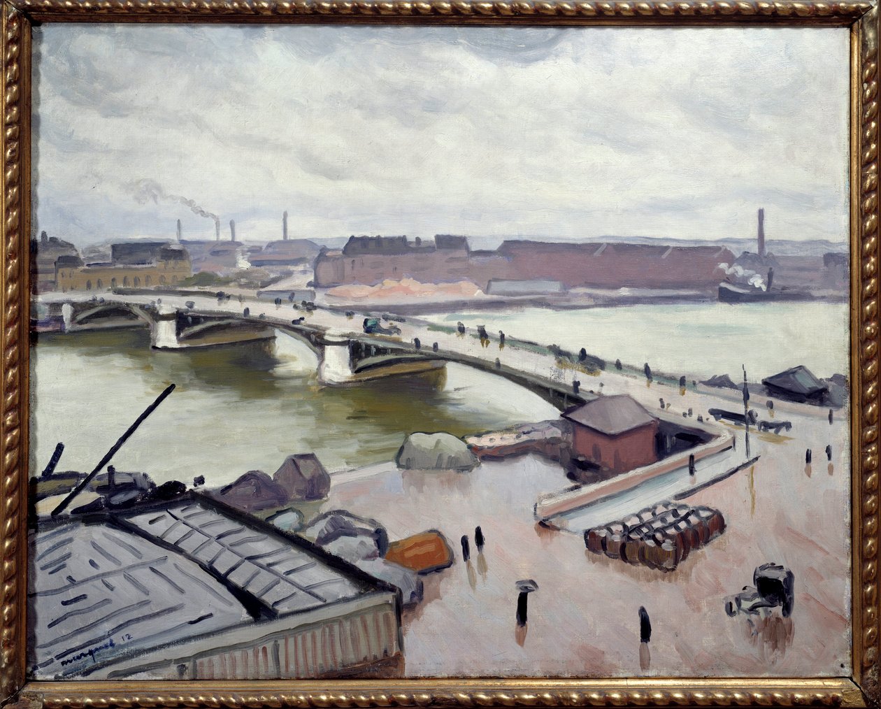Havnen i Rouen av Albert Marquet