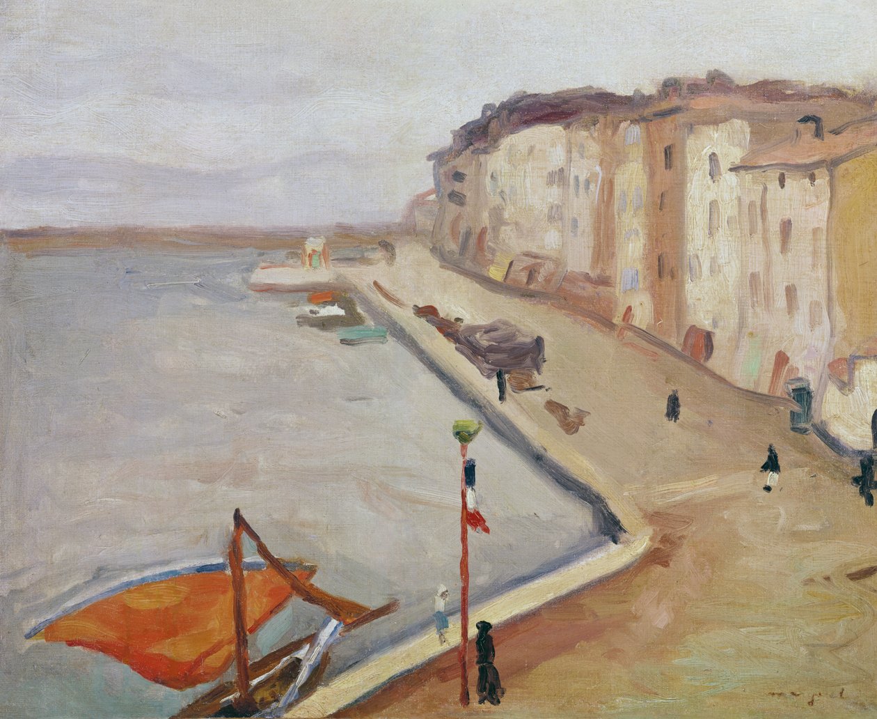Havnen i Saint-Tropez av Albert Marquet