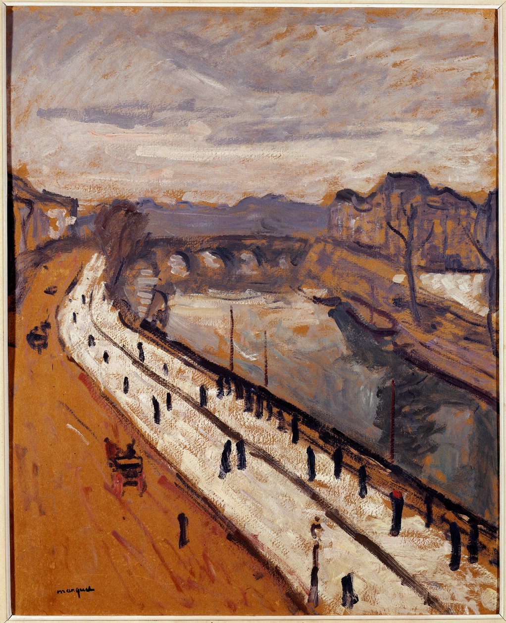 Quai des Grands Augustins i Paris av Albert Marquet