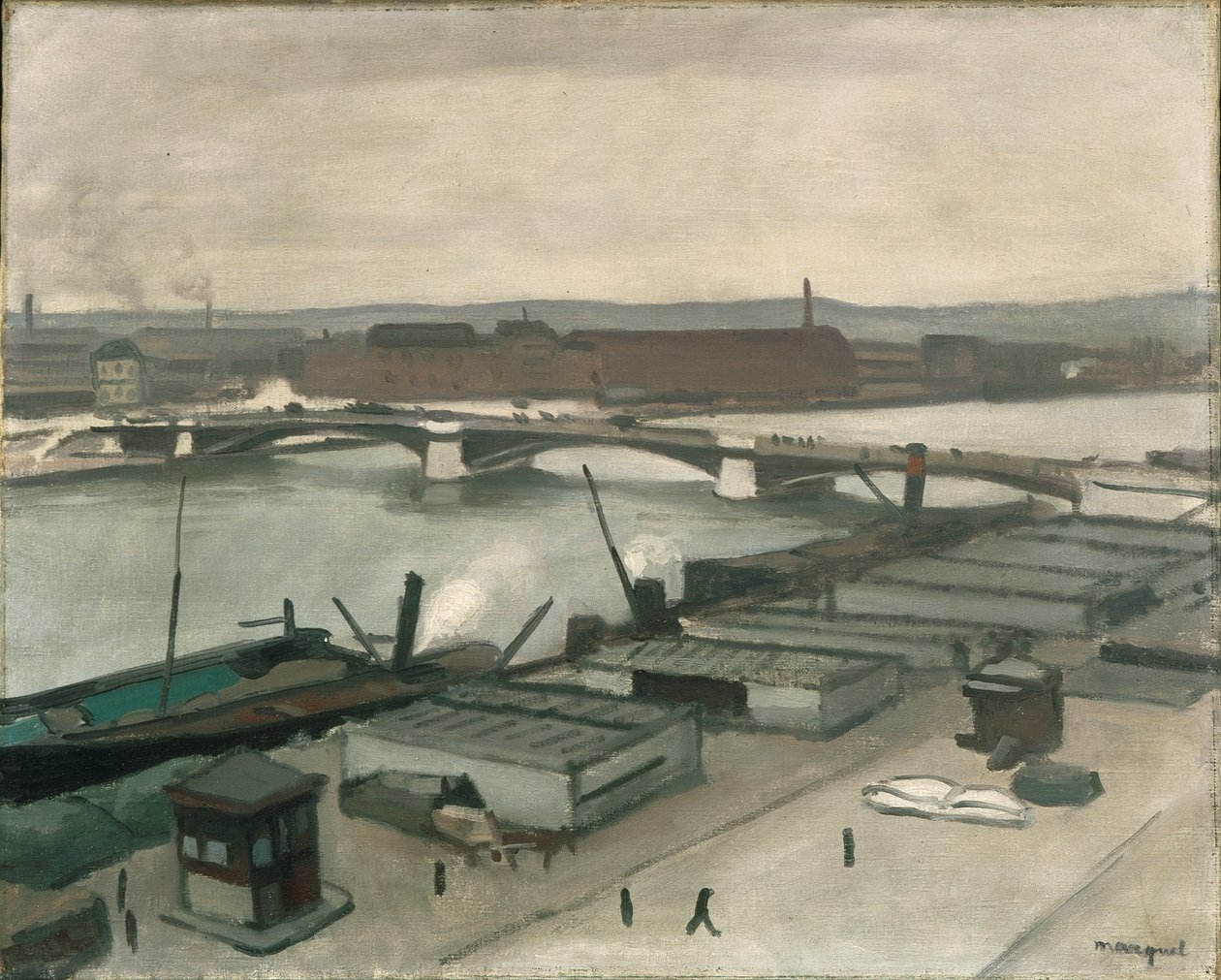 Kaiene i Rouen av Albert Marquet