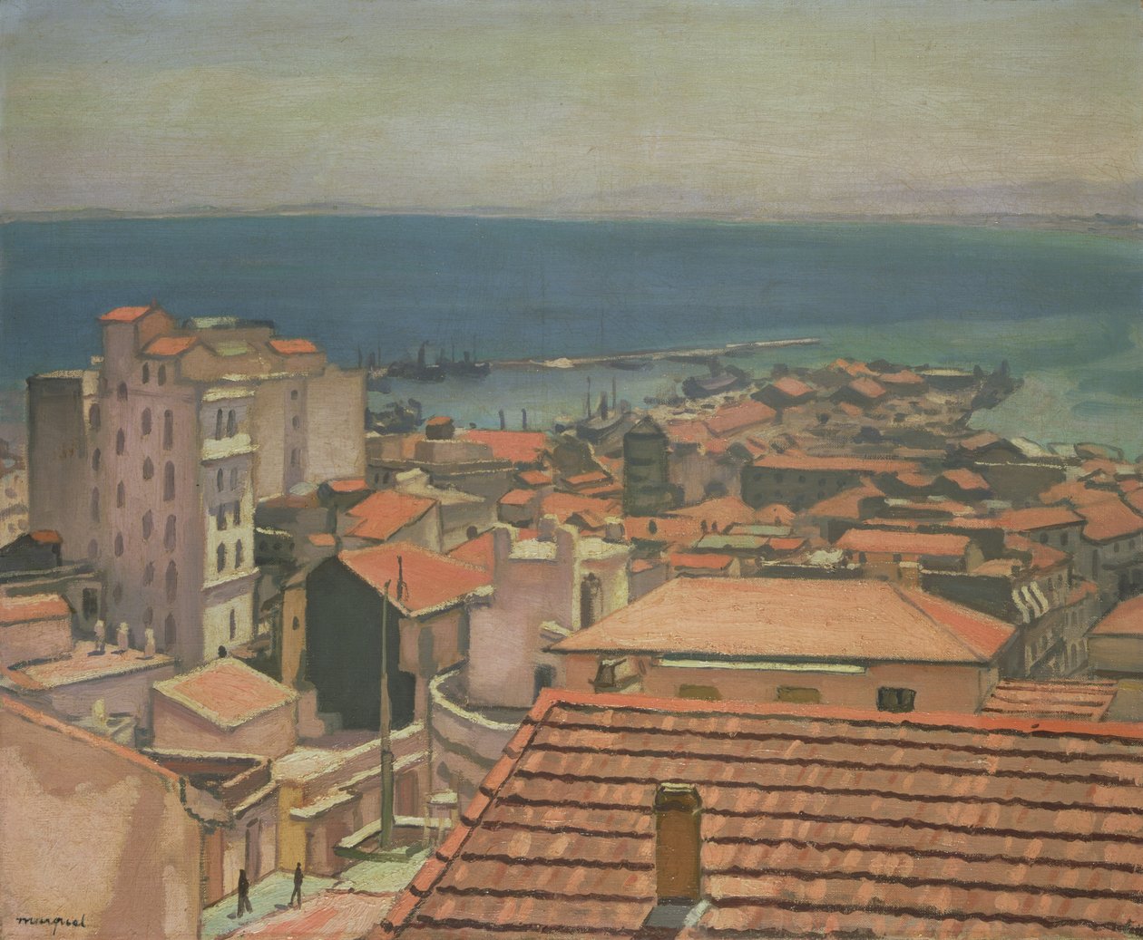 The Red Roofs (olje på lerret) av Albert Marquet