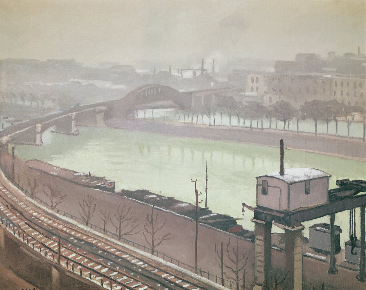 Elven Seinen ved Grenelle av Albert Marquet