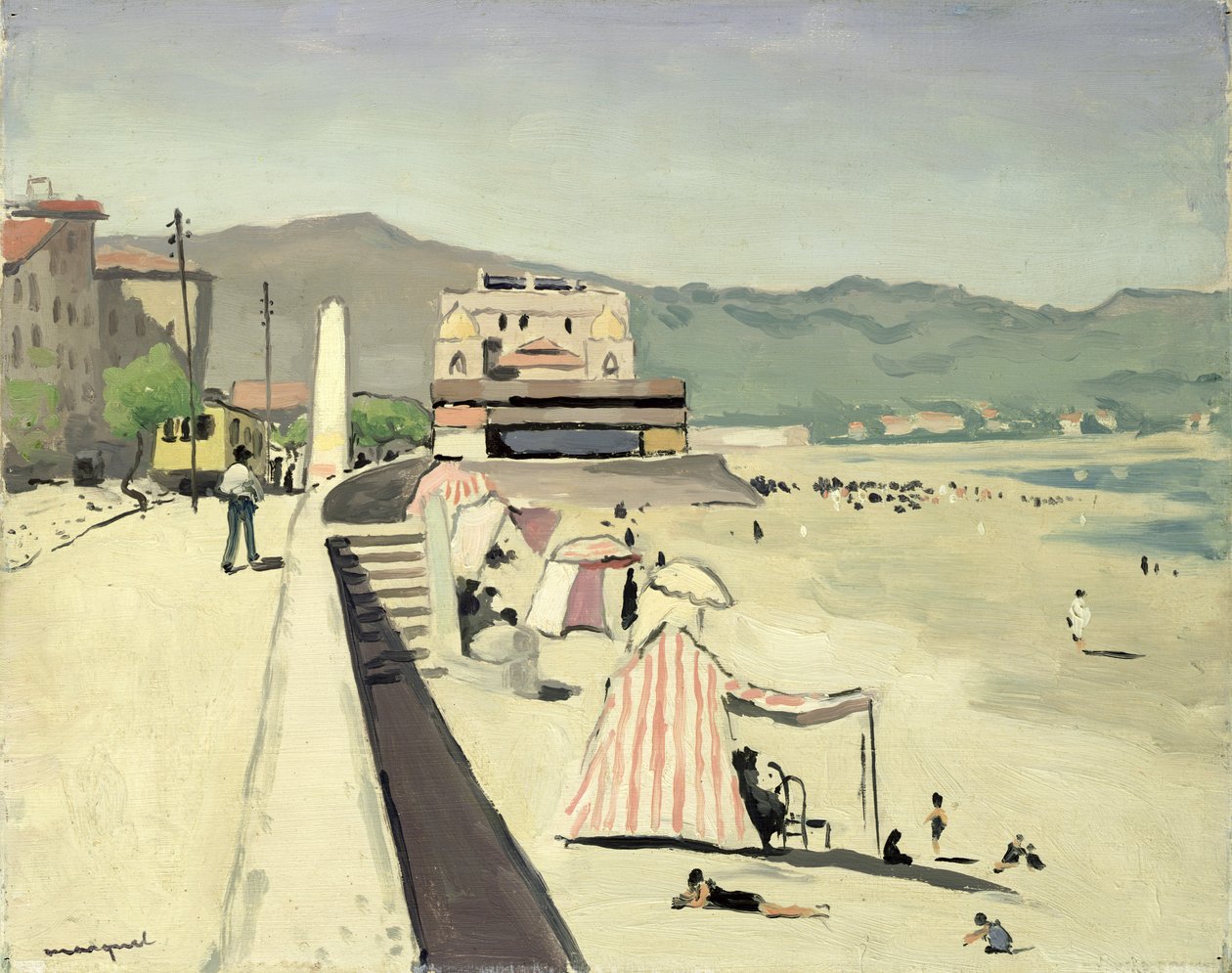 The Sands of Olonne (olje på panel) av Albert Marquet
