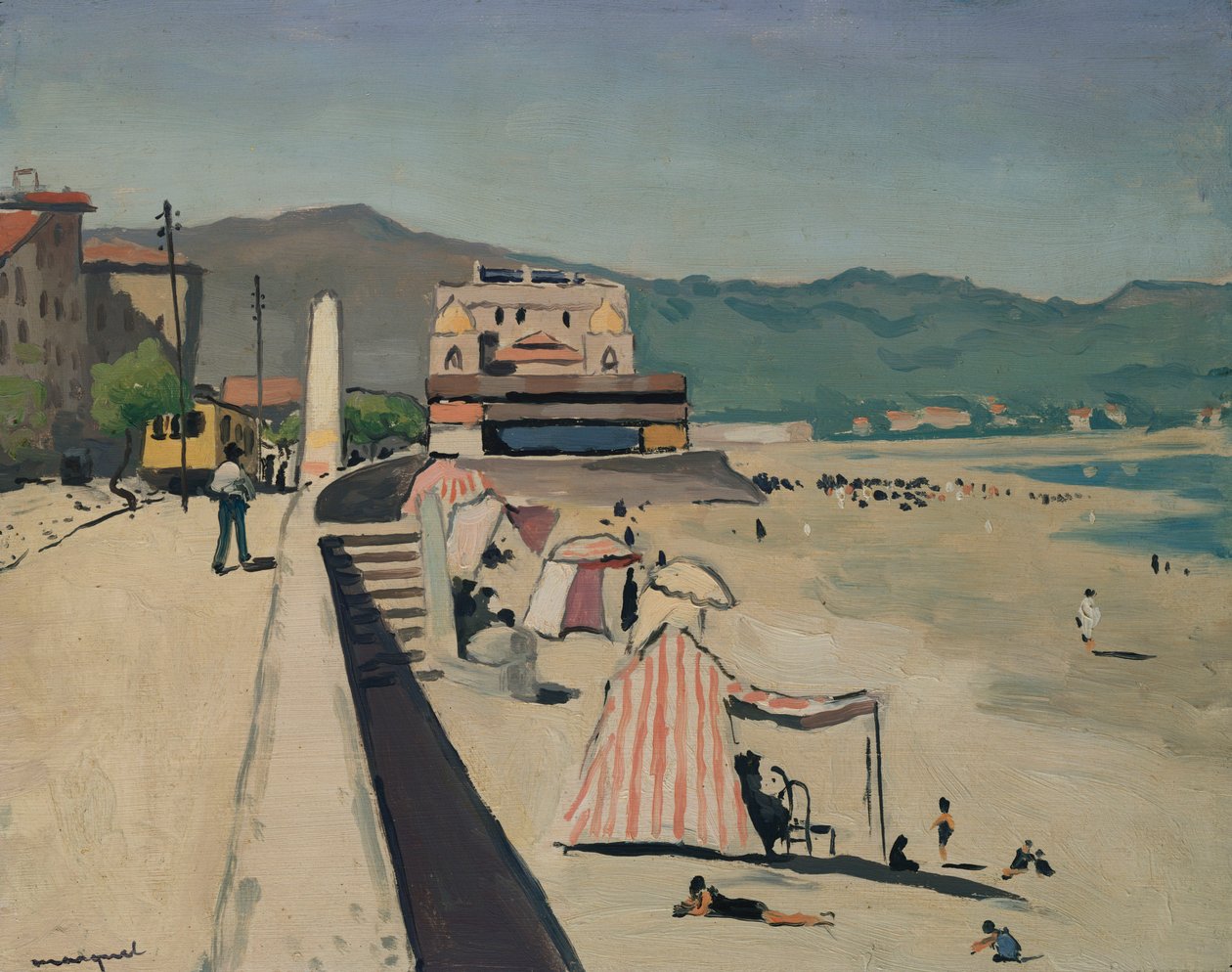 The Sands of Olonne, ca. 1926 (olje på panel) av Albert Marquet