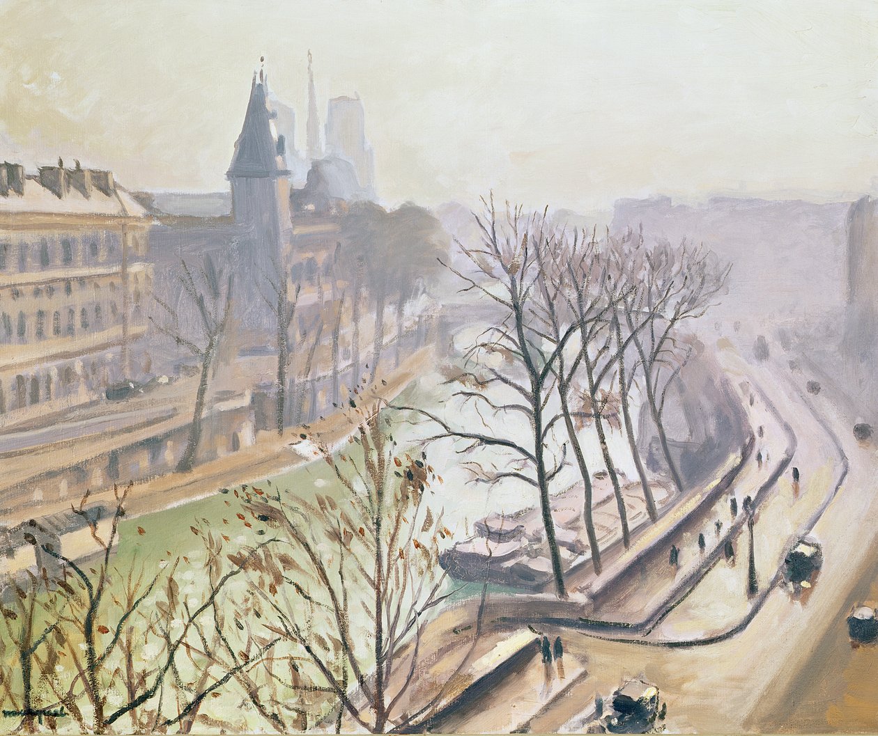 Seinen i Paris (olje på lerret) av Albert Marquet
