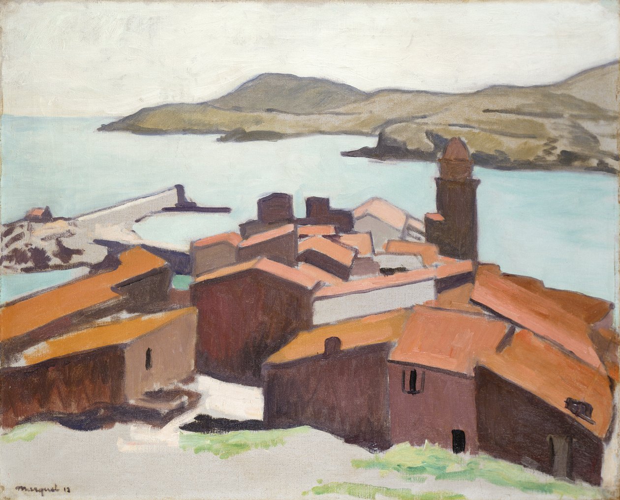 Utsikt over Collioure av Albert Marquet