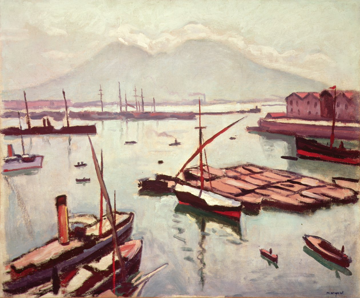 Utsikt over Napoli (olje på lerret) av Albert Marquet