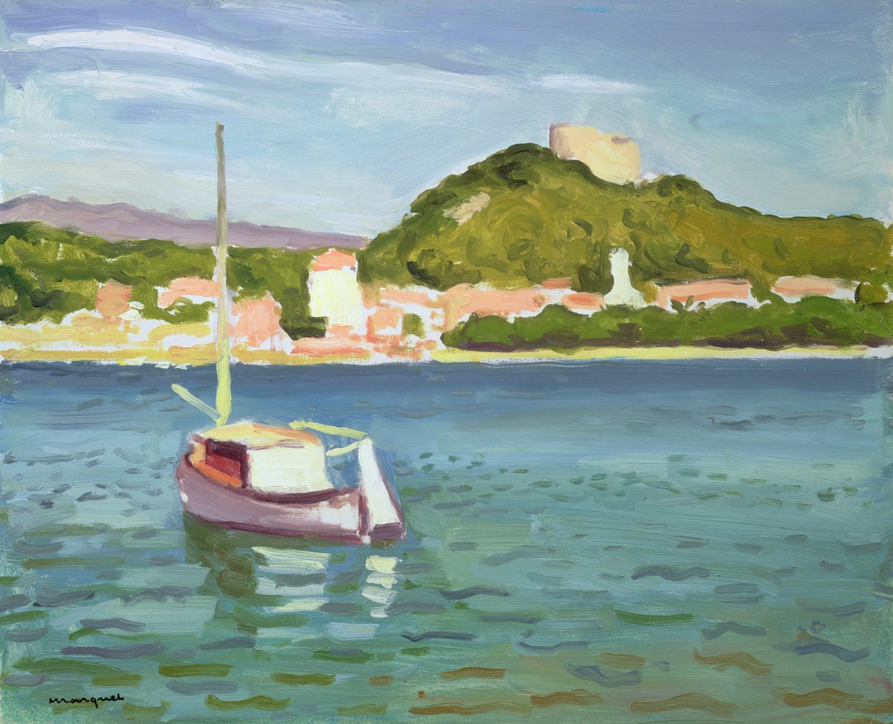 Utsikt over Porquerolles av Albert Marquet
