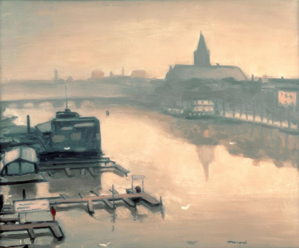 Utsikt fra Amstelhotel av Albert Marquet