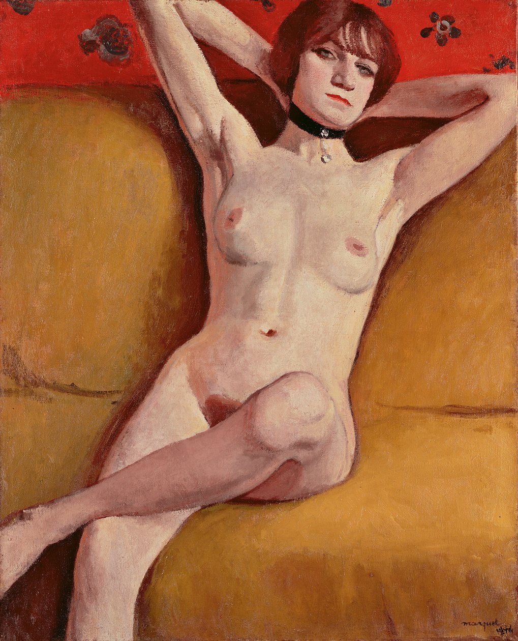 Kvinne på en Divan av Albert Marquet