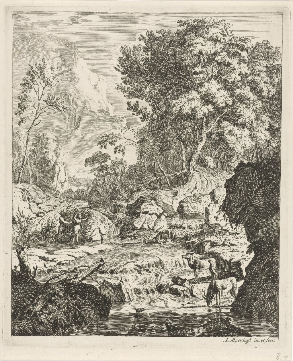 Pan og Syrinx Landskap (serietittel) av Albert Meyering