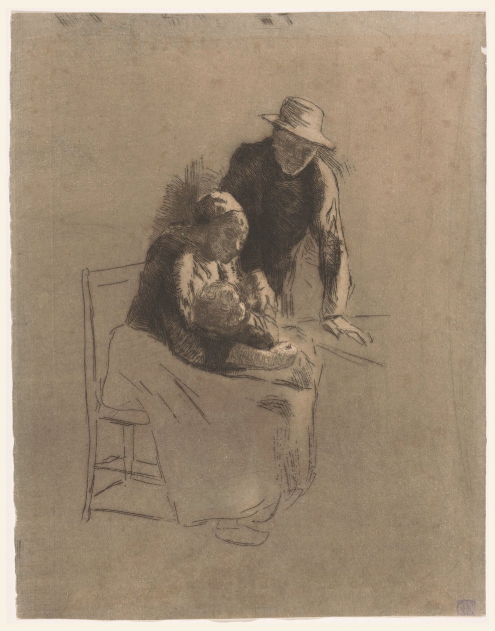 Gårdsfamilie av Albert  Neuhuys