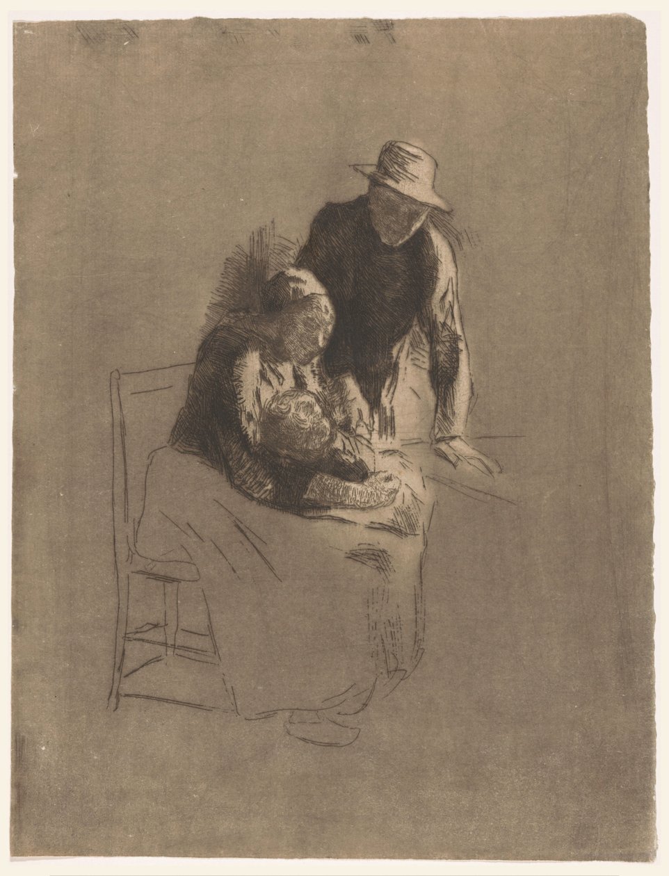 Gårdsfamilie av Albert  Neuhuys