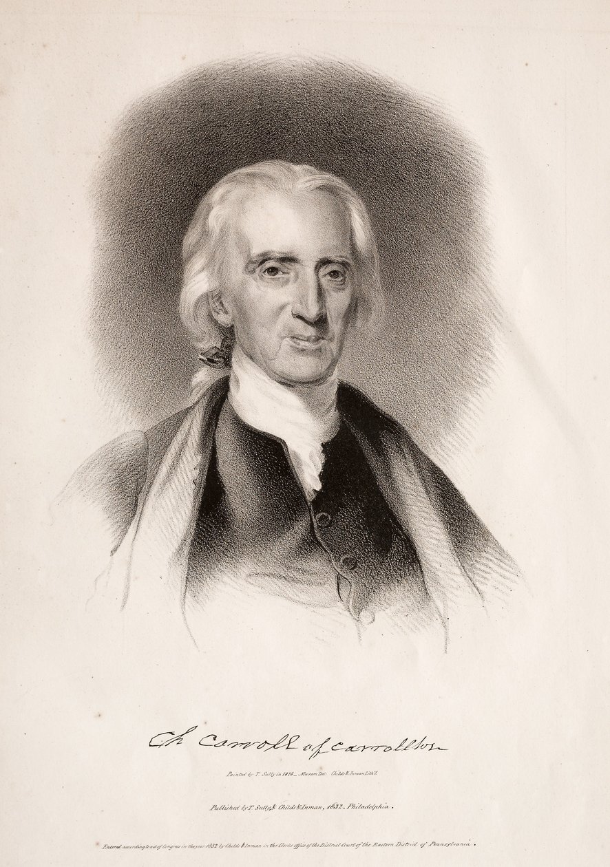 Charles Carroll fra Carrollton, Maryland, 1832. av Albert Newsam