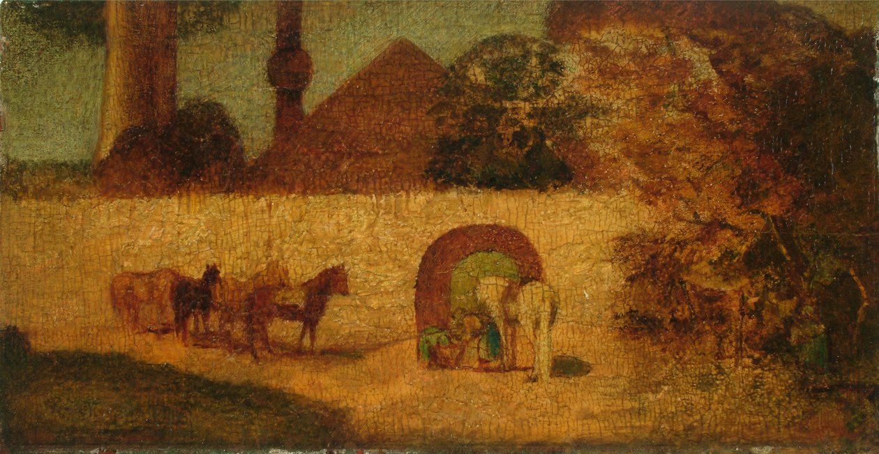 Ved profetens grav, ca. 1882 (olje på panel) av Albert Pinkham Ryder