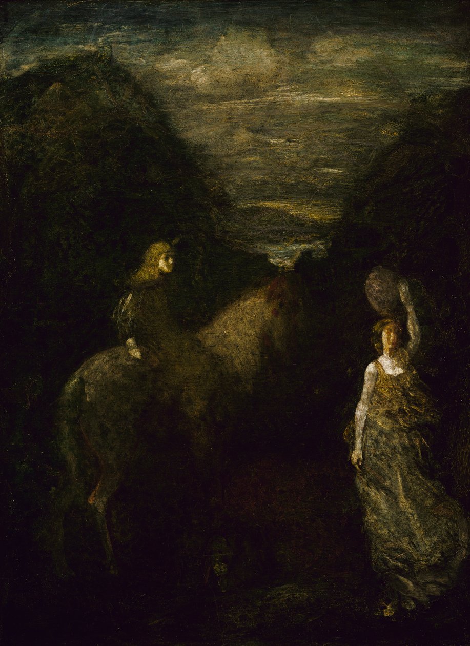 King Cophetua and the Beggar Maid, innen 1906 eller 1907. av Albert Pinkham Ryder
