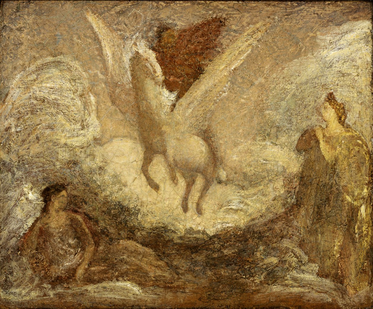 Pegasus avgang, innen 1901. av Albert Pinkham Ryder