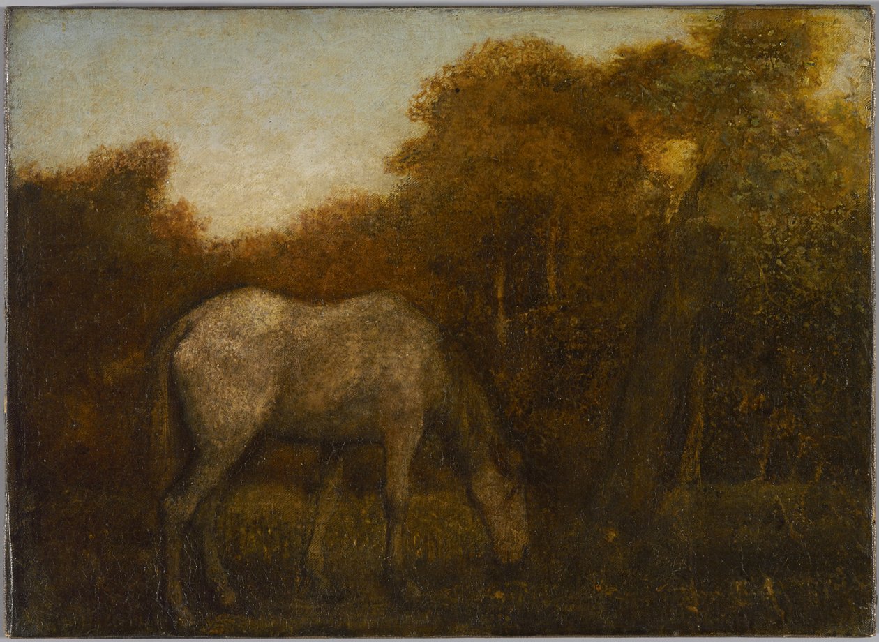 The Grazing Horse, midten av 1870-tallet av Albert Pinkham Ryder
