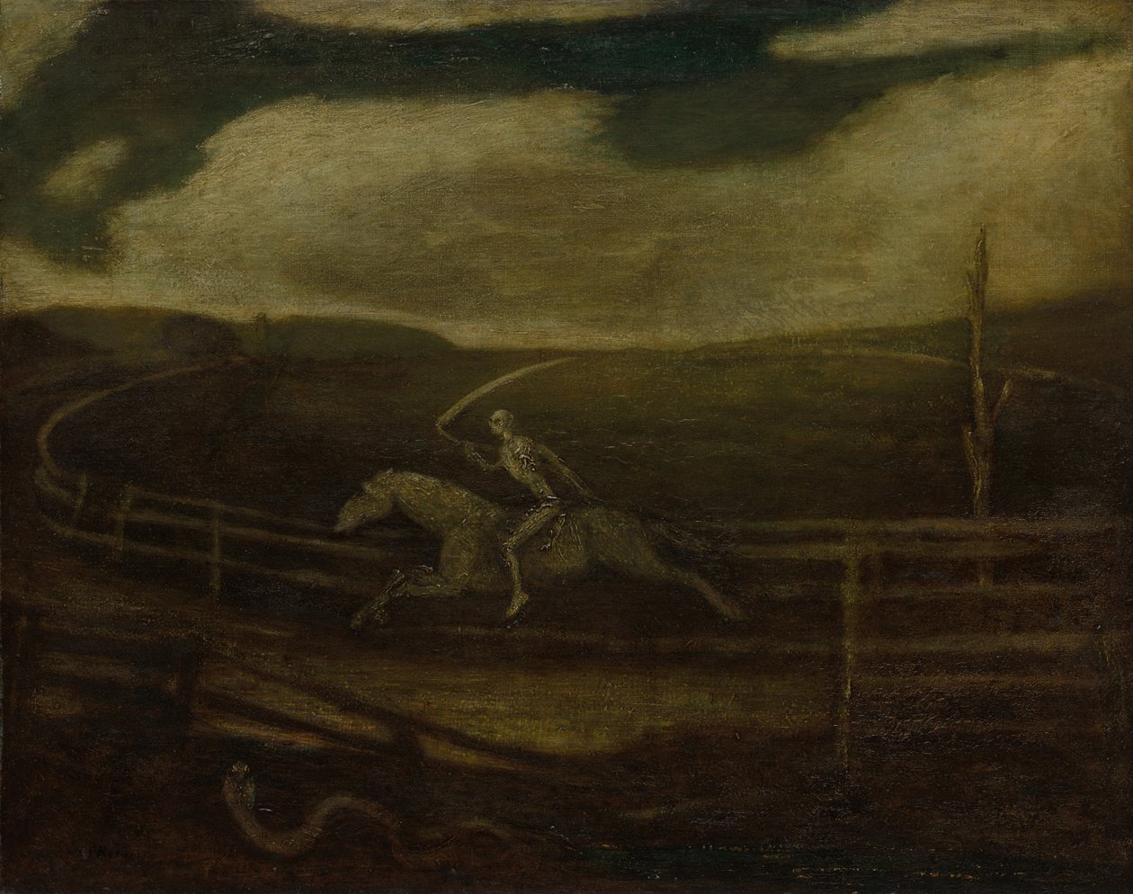 Race Track Death on a Pale Horse, ca. 1896-1908. av Albert Pinkham Ryder